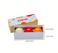 TEMU Juego de Bolas de ZOKUE con Bolas de Billar de 61.5mm Completo de 3 Bolas para Principiantes con Taba de 3 Cojines