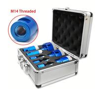 TEMU Juego de Brocas de Diamante Soldado M14, 8 Piezas, para Azulejo, , Granito, Mármol, Cerámica, Espaciado de Agujeros de 0.23 a 2.67 Pulgadas