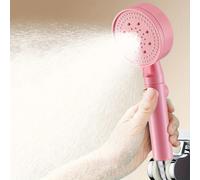 TEMU Juego de Cabezal de Ducha Rosa de Presión con Botón de Apagado Fácil - en la Pared, Rociador de Lluvia Multifuncional para una de Baño Lujosa en Casa, Accesorios de Ducha