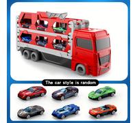 TEMU Juego de Camión con Pista de Lanzamiento y 6 Mini Coches - Almacenamiento Plegable, para Niños de 3+ | Regalo Ideal para Navidad o