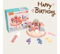 TEMU Juego de Casa de Muñecas de Madera - Pastel de , Adorable, Diseño, Accesorios Variados, Juguetes para Niños, la y las Habilidades de Comunicación, Regalo para