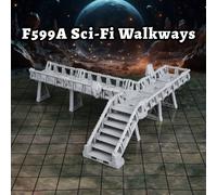 TEMU Juego de Científico-Ficción para Juegos - Estación Espacial 3D con Pasillos Modulares, Escaleras y Plataformas - Ideal para Dungeons & Dragons y Juegos de Mesa de Ciencia Ficción