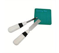 TEMU Juego de Cortadores de Botonera para Costura con Herramienta de Parches DIYManual perforador de agujeros + herramienta de botonera + juego de tapete de corte