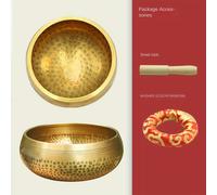 TEMU Juego de Cuencos Tibetanos Cantantes Hechos a para Meditación, Instrumento Auténtico de Sanación Yoga para Práctica y Relajación, Cuenco de Latón con y Alfombrilla