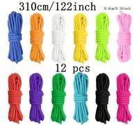 TEMU Juego de cuerdas de nailon multifuncionales de 12 colores - pieza mide 10.2 pies de largo, adecuado para pulseras, llaveros, collares para perros y equipo de exterior.