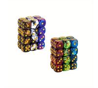 TEMU Juego de Dados de Mármol D6 de 16mm, 36 piezas, Dados de 6 con Esquinas Redondeadas para MTG DND Tenzi Farkle Bunco o Aprendizaje de Matemáticas