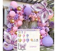 TEMU Juego de de Globos de 172 Piezas Rosa y , Lavanda Lila y Dorados Metálicos para Decoración de Fiestas de , y Propuestas