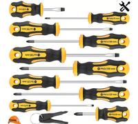 TEMU Juego de Destornilladores de Acero 12 en 1 con Portabits Magnético y Bits PH/TX/L//PH0-2 - Kit Profesional Todo en Uno para Bricolaje, Reparación de Electrónicos, Automotriz y - Regalo Ideal para