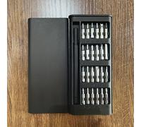 TEMU Juego de destornilladores de precisión 24 en 1, herramienta de reparación multifuncional para desmontaje de teléfonos móviles y tabletas, plástico duradero, sin carga - varios brocas