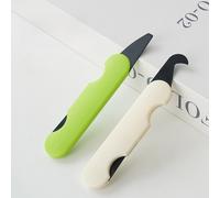 TEMU Juego de dos cajas de cabezal curvas y serradas, con mango de resina ABS retráctil manual, versátil para varios como modificar cajas y abrir sobres - Conveniente y seguro