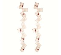 TEMU Juego de dos sobres decorativos florales con carta de admisión a de , tarjetas de notas adhesivas flotantes, pancarta decorativa para de de Magia y Hechicería, artículos para Halloween y Navidad