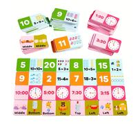 TEMU Juego de Educativo 56 piezas 4 en 1 - , y Orientación Temporal, Regalo Navideño , Juego de Mesa para Mayores de 3 Años