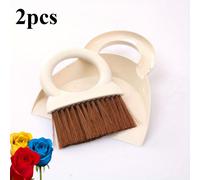 TEMU Juego de Escoba y Recogedor Pequeño para Limpieza de Escritorio en Casa, Herramienta de Combinación de Cepillo para Eliminación de Polvo de Teclado, Pala de Basura Multifuncional