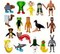 TEMU Juego de Estatuas Temáticas "Italian Brain Rot" - Colección Decorativa de 18 Figuras, Ideal para Decoración del Hogar y Regalos Festivos