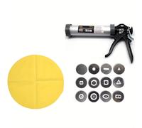 TEMU Juego de Extrusor de Varilla de Hueco DIY12 Tipos de Varilla de Hueca Pistola de Apriete de Manual Herramienta de Modelado de Arcilla Cerámica con Tapete