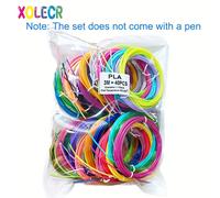 TEMU Juego de filamentos PLA para impresora 3D de 40 colores, material PLA multicolor de 1.75mm para pintura DIY con bolígrafo de impresión 3D, y manualidades de graffiti, regalo para Año //Navidad/