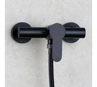 TEMU Juego de grifo de ducha frío/ de acero inoxidable, juego de ducha para bañera, válvula mezcladora oculta de dos , inferior para baño