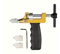 TEMU Juego de herramienta manual para cortar vidrio y azulejos, con cuchilla - Adecuado para cortar y romper vidrio, espejos y azulejos de cerámica