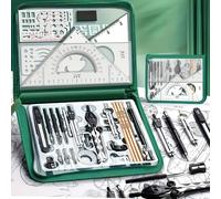 TEMU Juego de Herramientas Avanzadas para Dibujo, Utensilios de Acero Inoxidable, Precisión y CAD, Set Multiusos. Ideal para e Ingeniería en Educativos y Arquitectónicos