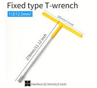 TEMU Juego de Herramientas Combinadas Multifunción con Cabeza Intercambiable de .7mm, Llave Interchangeable Tipo T para Reparaciones Automotrices, Compatible con la Mayoría de Puntas de Destornillador