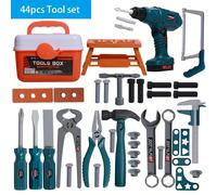 TEMU Juego de herramientas de 40/41/44/56 piezas, ideal para juegos familiares y juguetes del hogar, destornilladores, taladros y simulación de reparaciones, regalo de o Navidad para niños y niñas