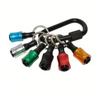 TEMU Juego de Herramientas de Aleación de Acero para Enfilar con Porta Brocas y Llaveros, Expandidor de Tuberías para Cobre HVAC - 6pz/18pz