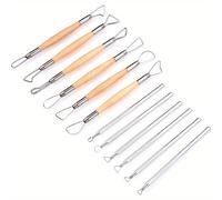 TEMU Juego de herramientas de cerámica y escultura de arcilla (12 piezas)