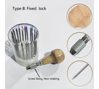 TEMU Juego de herramientas de colocación de gemas de 23 piezas, aguja de cuentas de plástico AB con mango de madera, kit de de joyería DIY, requiere fuente de alimentación.