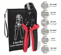 TEMU Juego de herramientas de crimpado SN, alicates de crimpado, herramientas eléctricas para terminales, conectores de crimpado, mordazas múltiples 48BS 2549 06WF 02C 06 58B 58B