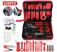 TEMU Juego de herramientas de extracción de moldura de panel de puerta de coche de 238 piezas Conjunto de herramientas de instalación de clip de panel de interior de puerta y tablero