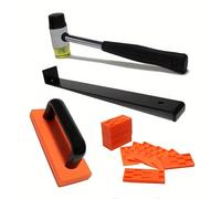 TEMU Juego de Herramientas para Suelo de 43 Piezas, Kit de Instalación de Suelo, Bloque de Corte de Alambre con Mango, Alfombra para Suelo, Barra de , de Goma