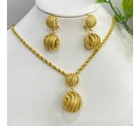 TEMU Juego de Joyería Moda 2pcs Pendientes + Colgante para Collar, Diseño Vintage Redonda, Conjunto de Joyas para de San Valentín y Ramadán, Lujosa para Nupciales, Regalo para Queridos