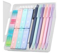 TEMU Juego de Lápices Mecánicos FourCandies , 6 Piezas (0.5mm, 0.7mm y 0.9mm) con 360 , 3 y 9 Recambios - Accesorios Escolares Estéticos para Niñas, ¡Esenciales para !