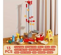 TEMU Juego de Limpieza para Niños 2025, Hábitos Saludables - Escoba, Fregona, , Recogedor, Esponja y Botella de Limpieza - para Niños de 3 en , Niños y Niñas