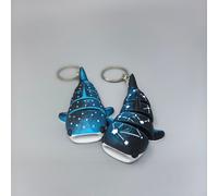 TEMU Juego de Llaveros Tiburón Ballena Galaxia - 4 Estilos Disponibles, Pack Móvil Impreso en 3D, Accesorios para Women con Cielo Nocturno y , Anilla Degradado Azul /Azul Profundo