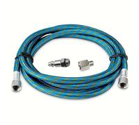 TEMU Juego de Manguera para Aerógrafo de , 6 Pies, Trenzada en Nylon, con Conexiones Estándar de 1/8 y 1/4 para Herramientas de Pintura con Aerógrafo y Compresor