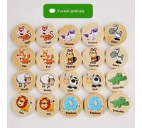 TEMU juego de memoria para emparejar para niños pequeños, tablero de dibujos animados para , juguete de madera para entrenar la concentración