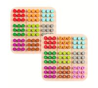 TEMU Juego de mesa educativo de madera para aprender y matemáticas: Sudoku, regalo ideal para de Acción de Gracias o Navidad, juguete didáctico para niños de 3 años