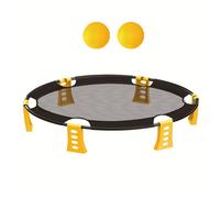 TEMU Juego de Mini Voleibol Playa - Equipo Deportivo para Exteriores e Interiores, Red con 2 Pelotas, Verde, Juegos Interactivos en Camping, Suministros Deportivos