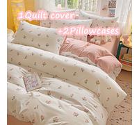 TEMU Juego de nórdica de 3 piezas, con diseño floral pequeño en estilo Ins, 1 nórdica + 2 fundas de almohada, y transpirable, lavable a máquina y a , decolora ni se , un de sueño