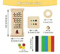 TEMU Juego de palos , reuniones familiares, juego interactivo multijugador desmontable, 3 de juego para la concentración, temporada de , STEM, Acción de Gracias, Halloween, regalos navideños