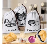 TEMU Juego de para guardar patatas, cebollas y ajo - adiós a una cocina desordenada - Almacenamiento organizado - la germinación