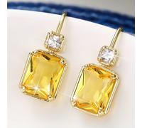 TEMU Juego de Pendientes Colgantes con Estilo Elegante y Piedra Sintética de Jade de 4 para Mujer, Joyería de Lujo para Fiestas o Banquete - Regalo