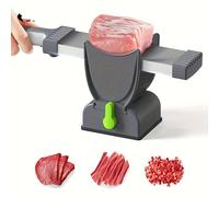 TEMU Juego de Picadora de Carne Manual, Cortador de Carne para Cocina en ABS, Adecuado para Res, Salmón, y Verduras, Sin Necesidad de Carga, Funciona sin Baterías, y Asar