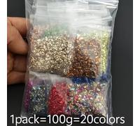 TEMU Juego de Piedras de Vidrio Triturado Multicolor de 1-3mm Colores y Piezas con , Cuentas Decorativas para Manualidades DIY, Accesorios de Uñas y Decoración del Hogar, Regalo para o