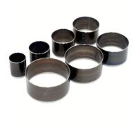 TEMU Juego de piezas de herramienta para perforar cuero sintético - punzón hueco afilado para manualidades en cuero sintético, kit de plantilla circular para trabajos y diseño mejorado de soldadura