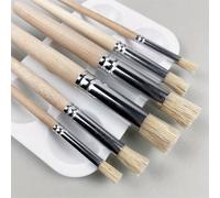 TEMU Juego de Pinceles Esténcil Yutiars de 6/12 piezas con Mango de Madera para Manualidades DIY y Proyectos de Pintura