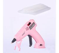 TEMU Juego de pistola de pegamento caliente de 21 piezas con batería recargable integrada, carga USB-C y 20 barras de pegamento - Compatible con materiales de plástico, tensión de funcionamiento ≤36V
