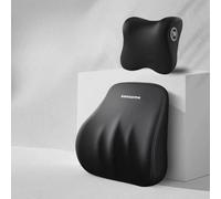 TEMU Juego de Reposacabezas y Soporte Lumbar para Coche - Un Cojín de Gran y Comodidad Diseñado para el Soporte de Cuello y Espalda, Compatible con los Asientos de Coche