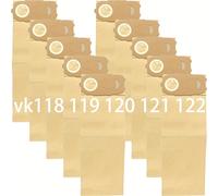 TEMU Juego de repuesto de 10 bolsas de aspiradora para modelos Vorwerk Kobold 118, 119, 120, 121 y 122 con una flama .